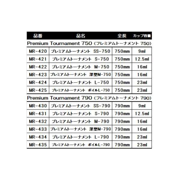 Belmont ベルモント MR-422 プレミアムトーナメント M-750 全長:750ｍｍ