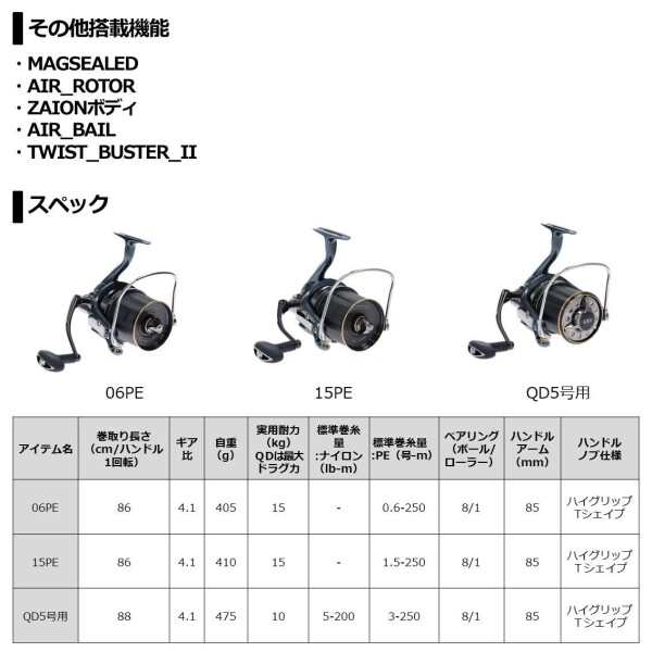 ダイワ(DAIWA) 21 サーフベーシア45 15PE