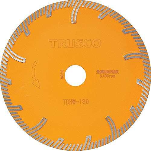 TRUSCO(トラスコ) ダイヤモンドカッタープロテクトウエーブ 180X2.4TX25.4 TDHW-180