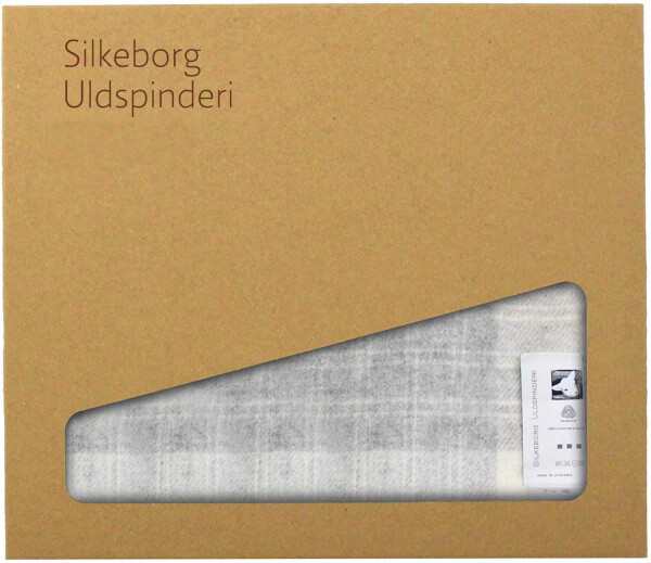 Silkeborg Uldspinderi ハーフケット ボーンホルム シャディグレー85x130cm ギフトボックス入り G100350-GB