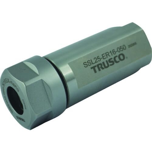 ＴＲＵＳＣＯ ＮＣ旋盤用ストレートシャンクコレットホルダ フラット付きＥＲコレットホルダＳＳＬ型（インチ） シャンク径３／４ 全長１