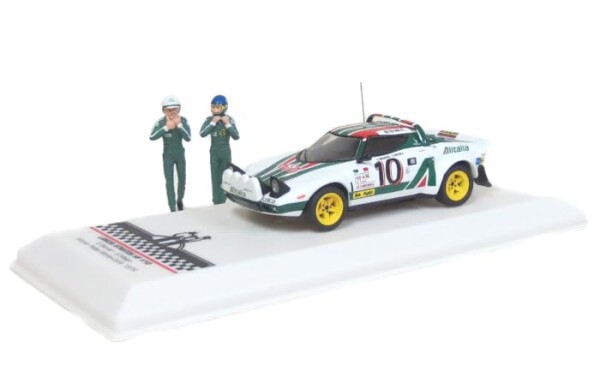 イクソ 1/43 ランチア ストラトス HF 1976 ラリー・モンテカルロ 優勝 #10 S.ムナーリ フィギュア付 完成品