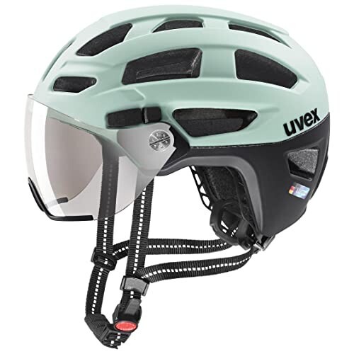 uvex(ウベックス) バイザー付き自転車ヘルメット LEDライト付属 CE認証 ドイツ製 finale visor / 56-61 cm