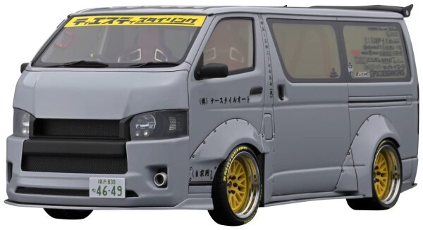 ignition model 1/18 T・S・D WORKS HIACE Gray 完成品 IG3120