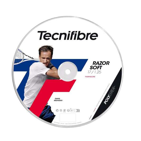 テクニファイバー Tecnifibre テニスガット・ストリング RAZOR SOFT 125 レーザーソフト 125 200mロール 04RRAS125N