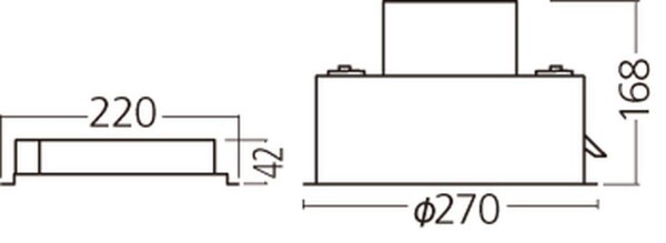 パナソニック 軒下用LEDダウンライト [ファイ]250 1000形 広角 昼白色 NDW96930W