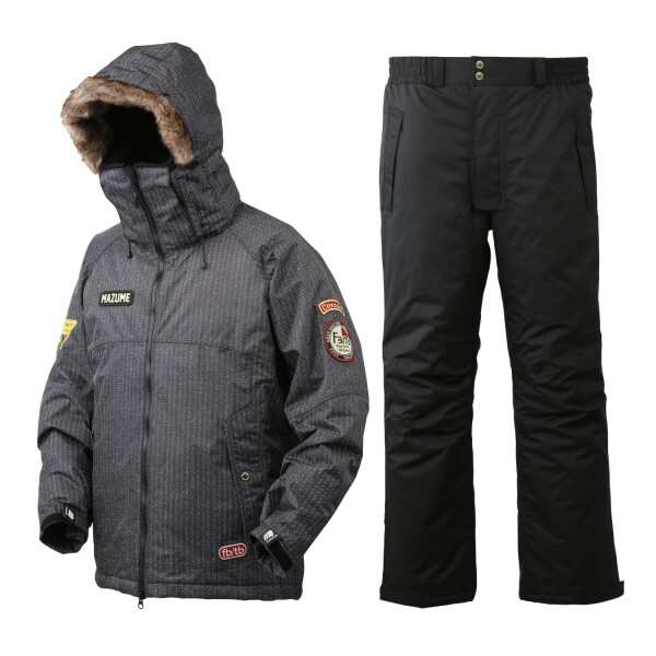 mazume CONTACT ALL WEATHER SUIT MZFW-738-16 ブラックヘリンボーン 3L