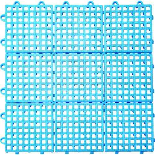 TRUSCO(トラスコ) 抗菌・防炎ジョイントスノコ ブルー TJSD30-BL x 30 枚