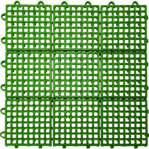 TRUSCO(トラスコ) 抗菌・防炎ジョイントスノコ グリーン TJSD30-GN x 30 枚