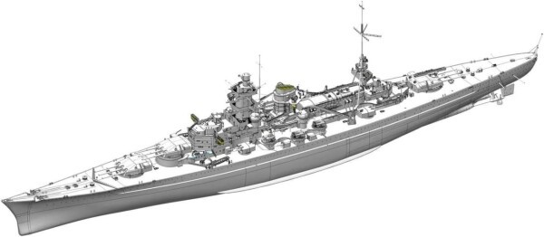 プラッツ ドラゴン 1/350 WW2 ドイツ 巡洋戦艦 シャルンホルスト 1940 ノルウェー沖 プラモデル DR1062