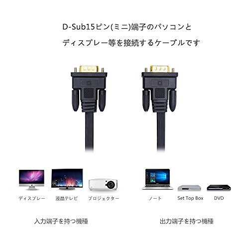 代引不可 サンワサプライ ナイロンメッシュディスプレイケーブル KC-NMV100K SANWA ディスプレイケーブル ナイロンメッシュタイプ KCNMV100K 電子