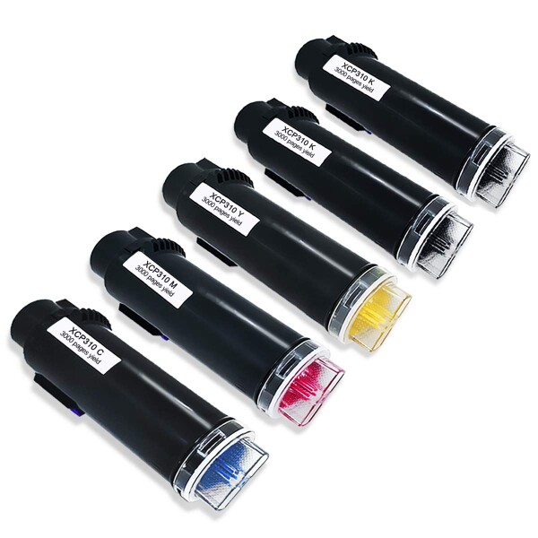 互換トナーカートリッジ 富士ゼロックス CP310dw CM310z 5本セット、2BK C M Y VICTORSTAR 3000枚 対応機種 Fuji Xerox DocuPrint CP310dw CM310z カラーレーザプリンタ_1