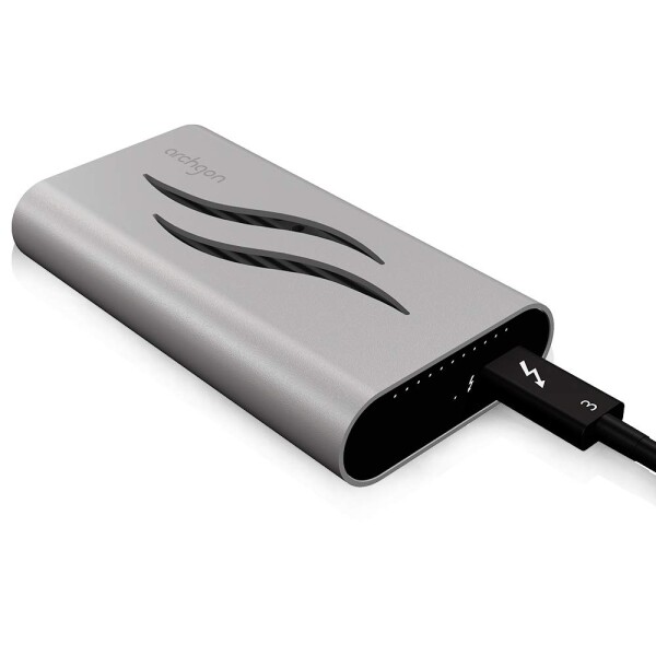 Archgon Thunderbolt 3 外付けSSD 型番X70II (1TB, シルバー) 外付けストレージ Archgon Thunderbolt 3 2TB 外付け M.2 NVMe PCIe Gen3×4