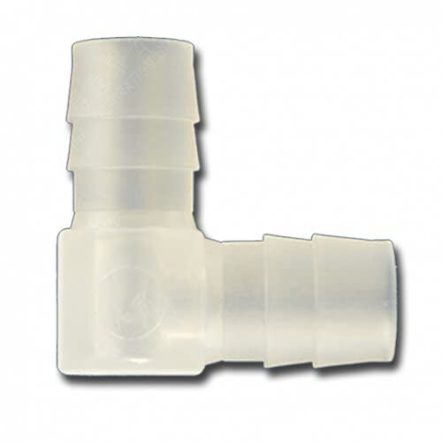 (10個入り)樹脂製チューブコネクターＬ型(適合チューブ内径10mm,プラスチック製,型番W100x100の通販は