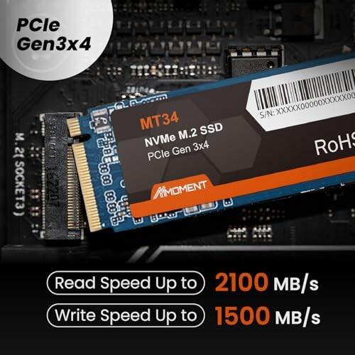 MMOMENT MT34 1TB NVMe M.2 2280 内蔵SSD PCIe Gen3x4