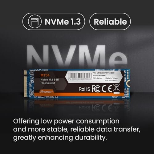 MMOMENT MT34 1TB NVMe M.2 2280 内蔵SSD PCIe Gen3x4