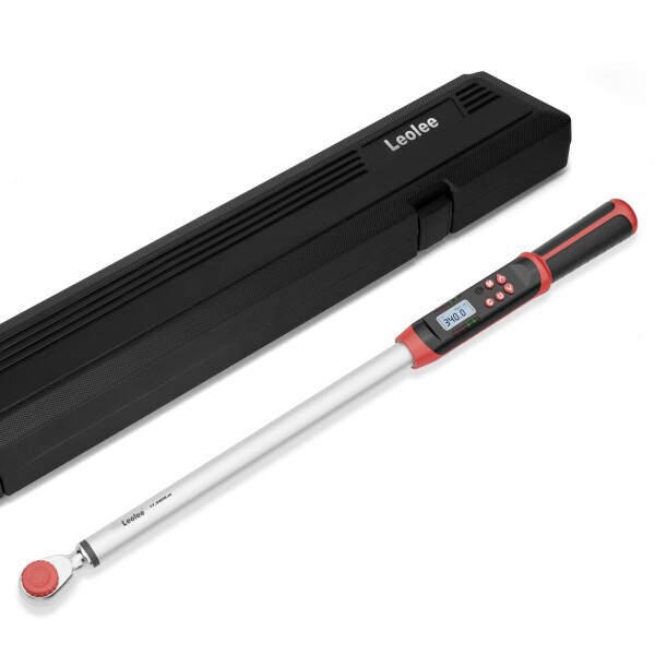 Leolee デジタルトルクレンチ 17-340Nm(12.7mm) 内蔵ブザー及びLED警告灯 高精度 双方向ラチェットヘッド トルクレンチ 自転車 自動車 エンジン修理 タイヤ交換などの作業に適用 ISO6789 校正証の通販は