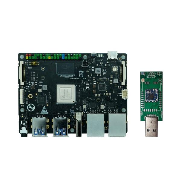 WayPonDEV VisionFive 2 オープン ソース クアッド コア RISC-V 開発ボード 高性能クアッド コア RISC-V シングル ボード コンピューター (SBC)、統合 3D GPU、2G/4G/8G LPDDR (8G+WIFI B バージョン)