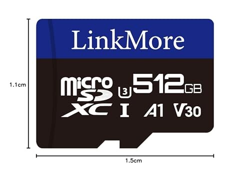 LinkMore 512GB マイクロSDカード Nintendo Switch対応/MicroSDXCカード / U3 / A1 / V30 / SDアダプター付 (最大読込95MB/s)_9
