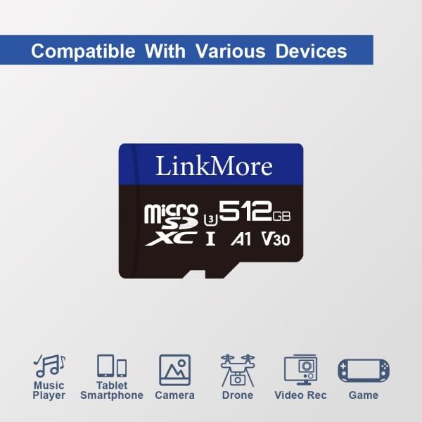 LinkMore 512GB マイクロSDカード Nintendo Switch対応/MicroSDXCカード / U3 / A1 / V30 / SDアダプター付 (最大読込95MB/s)_8