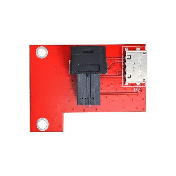 CY PCI-Express 4.0 Mini SAS HD SFF-8643 - Oculink SFF-8611 SFF-8612 PCBA メスアダプター ブラケット付き
