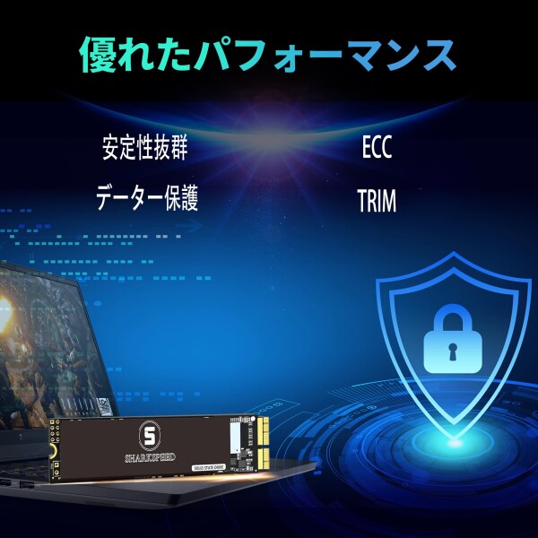 S SHARKSPEED SSD 1TB MacBook専用アップグレードキット M.2 PCIe NVMe Gen3.0x4 対応モデル MacBook Air A1465 A1466(2013-2015,2017), MacBook Pro A1502 A1398(Retina 2013-2015), iMac A1418 A1419(2013-2017)