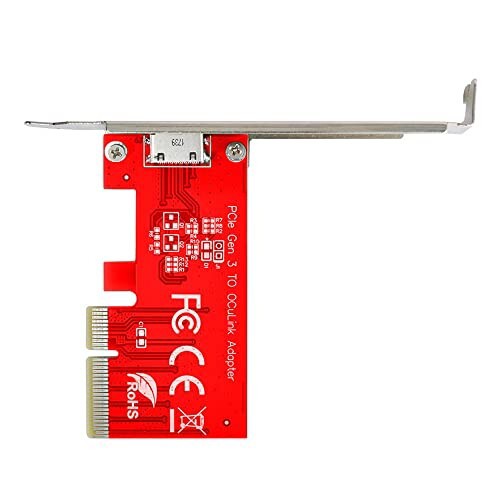 Xiwai PCI-E 3.0 Express 4.0 x4 - Oculink 外部 SFF-8612 SFF-8611 ホストアダプター ブラケット付き PCIe SSD用の通販は