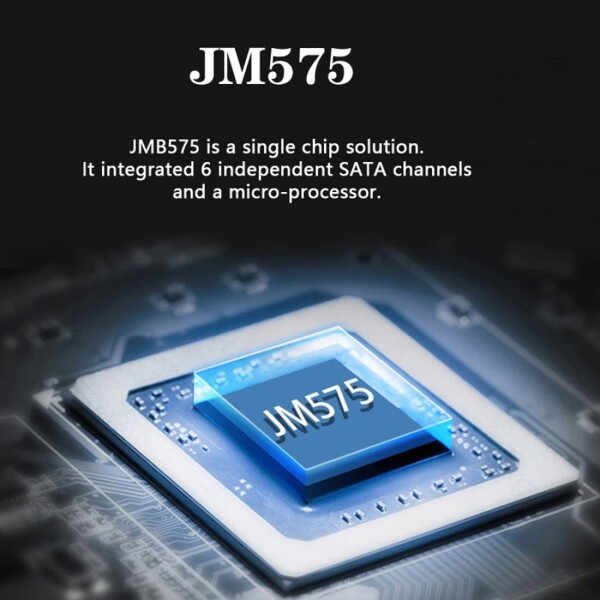 Chenyang SATA 3.0スプリッター - 1~5ポートアダプター、HUBコンバーター、PMマルチプライヤー、ポートセレクターJMB575。_5