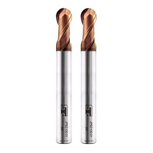 スピードタイガー JPB 2枚刃 ボールエンドミル 刃径R5 タングステン鋼 超硬 TiSiNコート カッター 5個入り スピードタイガー JPF 2枚刃 エンドミル 刃径12mm タングステン鋼 超硬