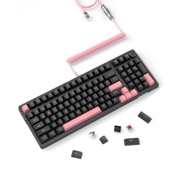 ATTACK SHARK X MAMBASNAKE X86ゲーミングキーボー、CNCフルアルミ、多