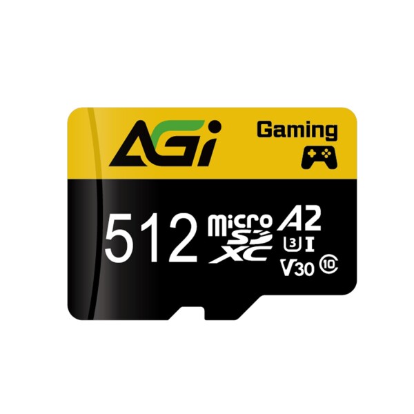 AGI 512GB MicroSDカード TF138 4K対応 Switch メーカー動作確認済 読み込み速度最大98MB/s A2 U3 V30 C10 アダプター付き