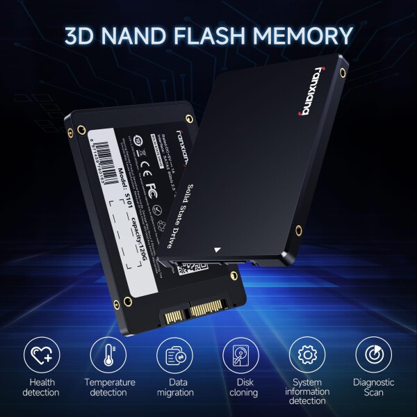 fanxiang SSD 2TB SATA3.0 6Gb/s 2.5インチ 7mm 3D NAND 搭載 内蔵ssd 最大読込 560MB/s ( 容量モデル：256GB/512GB/1TB/2TB/4TB ) SATAIII PS4動作確認済み/HDD換装/高速化/エラー訂正/データ保護機能/低消費電力/耐衝_8
