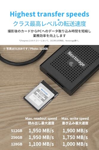 Nextorage 日本 CFexpress TypeB 128GB 最大読出し Nextorage 日本メーカー CFexpress TypeB 128GB 最大読出し速度