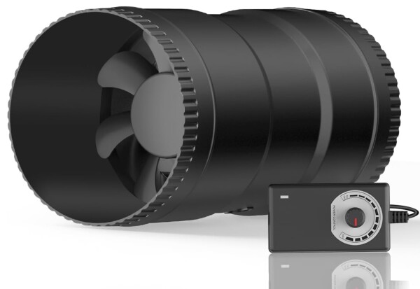 Hon&Guan ダクトファン 100mm 中間取付型ダクト用 換気扇 強力 省エネ