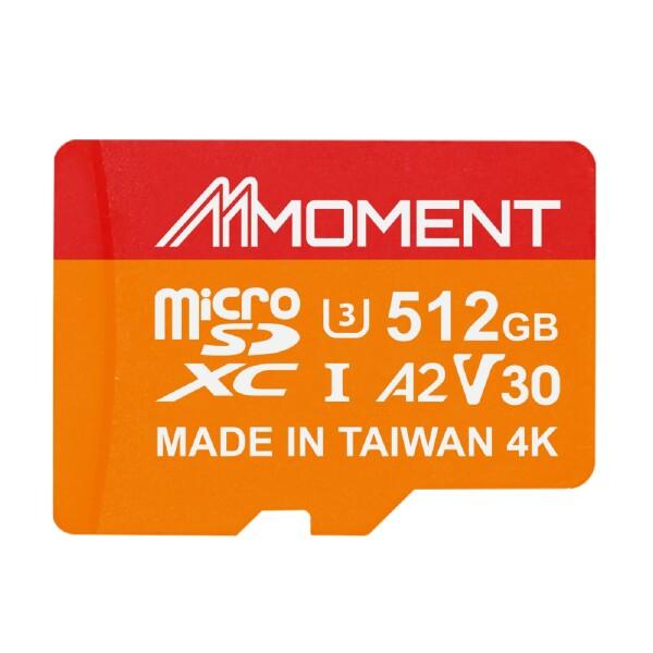 MMOMENT 512GB A2V30 MicroSDXCカード Gopro対応 SDアダプター付