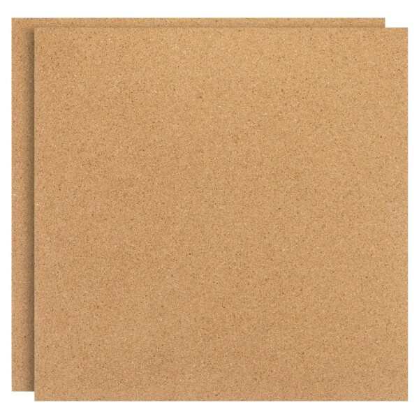 PATIKIL 30x30 cm 8 mm厚さ コルクボードタイル 2個 自己接着 四角 掲示板 表示コルクボード 床 壁 ホーム オフィス 教室 DIY用 ウッドの通販は