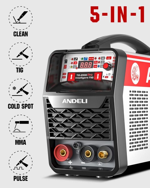 ANDELI 100V/200V 160A TIG溶接機 TIG/アーク溶接/COLD/CLEAN/パルス