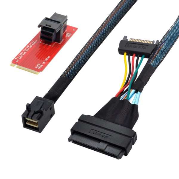 CHENYANG U.2 U2キットSFF-8639メインボード用Intel SSD 750 p3600 p3700 M.2 SFF-8643 NVME PCIe SSDアダプター＆ケーブルの通販は