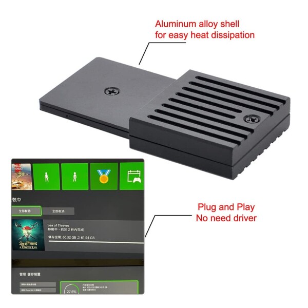 xiwai CF-Express Type-B to M.2 NVMe 2230 M-Keyアダプター CFE XBOXシリーズ X&amp;S CH SN530 SSD PCIe4.0拡張メモリーカード用_4