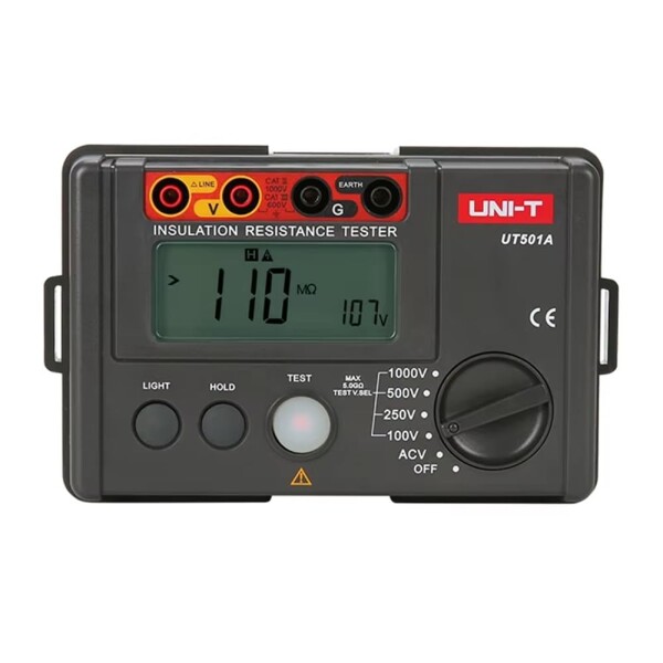 UNI-T UT501A LCDバックライト付き デジタルメガー 絶縁抵抗計 1000V