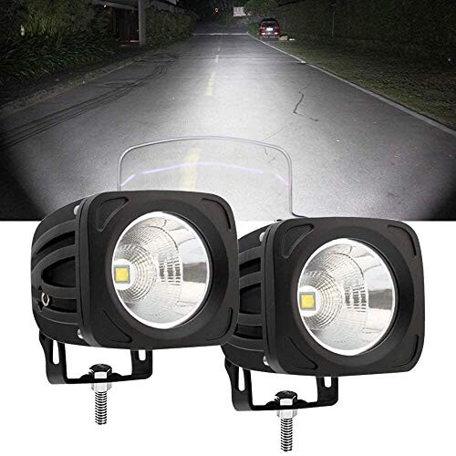 Largoods ワークライトLEDフォグランプ 60w SUV UTV ATV 汎用 12V 24V兼用 IP68防水 防塵 狭角広角一体型 省エネ 取り付け簡単 7200LM LED作業灯 前照灯 車幅灯 2個セット (ホワイト, 25W)の通販は