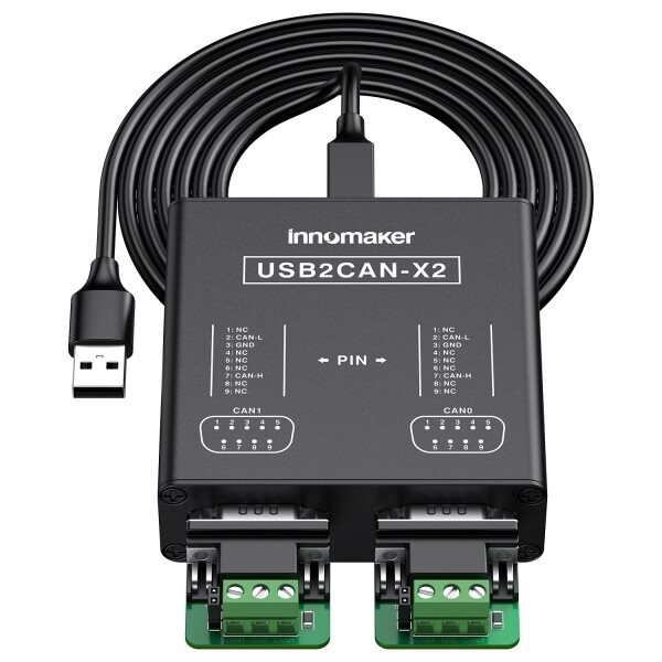 Raspberry Pi5/4/Pi3B+/Pi3/Pi Zero(W)/Jetson Nano/Tinker Board/あらゆるSBC/デスクトップ/ノートパソコン対応 デュアルチャネルUSB-CANコンバーター - Windows、Linux、Mac OS、Android、Venus OSサポート_1