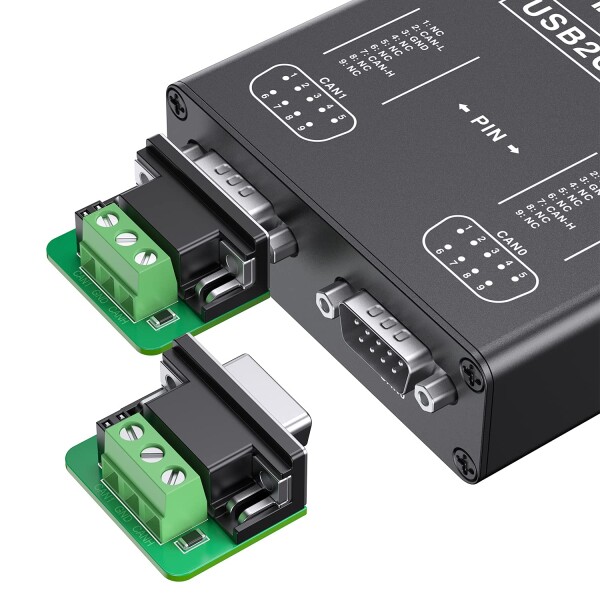 Raspberry Pi5/4/Pi3B+/Pi3/Pi Zero(W)/Jetson Nano/Tinker Board/あらゆるSBC/デスクトップ/ノートパソコン対応 デュアルチャネルUSB-CANコンバーター - Windows、Linux、Mac OS、Android、Venus OSサポート_2