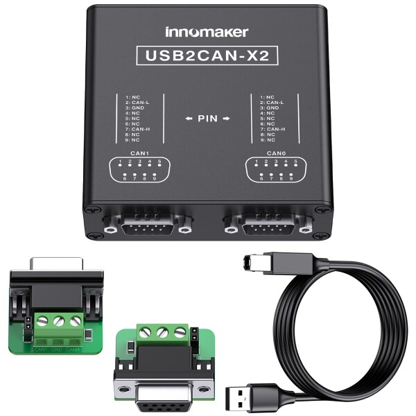 Raspberry Pi5/4/Pi3B+/Pi3/Pi Zero(W)/Jetson Nano/Tinker Board/あらゆるSBC/デスクトップ/ノートパソコン対応 デュアルチャネルUSB-CANコンバーター - Windows、Linux、Mac OS、Android、Venus OSサポート_6