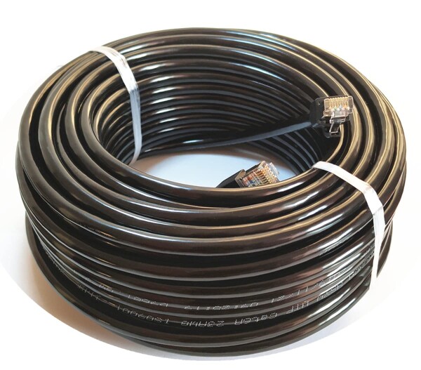 120M CAT6A 屋外 LANケーブル 屋外仕様 2重被覆 PoE対応 カテゴリー6A 屋外用 コネクタ付 インターネットケーブル 紫外線 難燃性 耐候性 高耐久 ケーブルクリップ付属 LAN配線 アウトドア 十字
