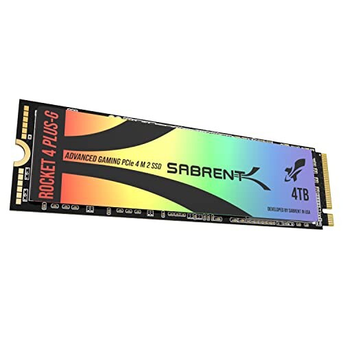 SABRENT ゲーミングSSD 4TB、M.2 SSD 4TB、PCIe 4.0 M.2 SSD、最大7300MB/秒のゲーム向け高速処理、ビデオ編集、高グラフィック向けダイレクトストレージとメモリ拡張 (SB-RKTG-4TB)の通販は 58,337円