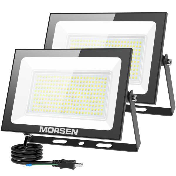 MORSEN 投光器 屋外 防水 作業灯 150W 2セット 20000LM 100v 6500K 昼光色 led投光器 ledライト 灯光器 屋外 照明 看板灯 作業用 工事用の通販は