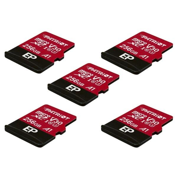 Patriot 256GB A1 / V30 Micro SD Card for Android Phones and Tablets, 4K Video Recording - 5 Pack, Lot of 5の通販は