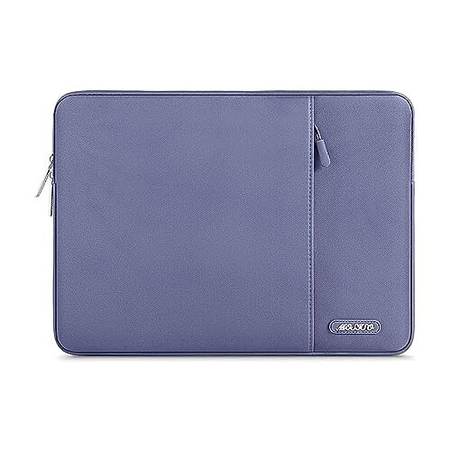 MOSISO ラップトップ スリーブバッグ 対応機種 Laptop 15インチ ポリエステル 撥水 保護 縦型ケース ポケット付き（ラベンダー グレー）の通販は