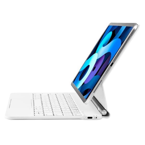マジックキーボードSynchro Bands iPad Pro 11インチ第4世代および10.9インチiPad Air第5&amp;4世代用キーボード、iPad Pro 11インチ第1/2/3世代用マルチタッチトラックパッド付きマグネットキーボードケ